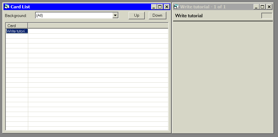Card List and Card View