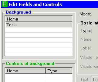 Background list