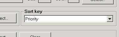 Select sort key